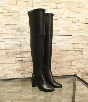 CHANEL Knee-high boots Lined with fur Women--041